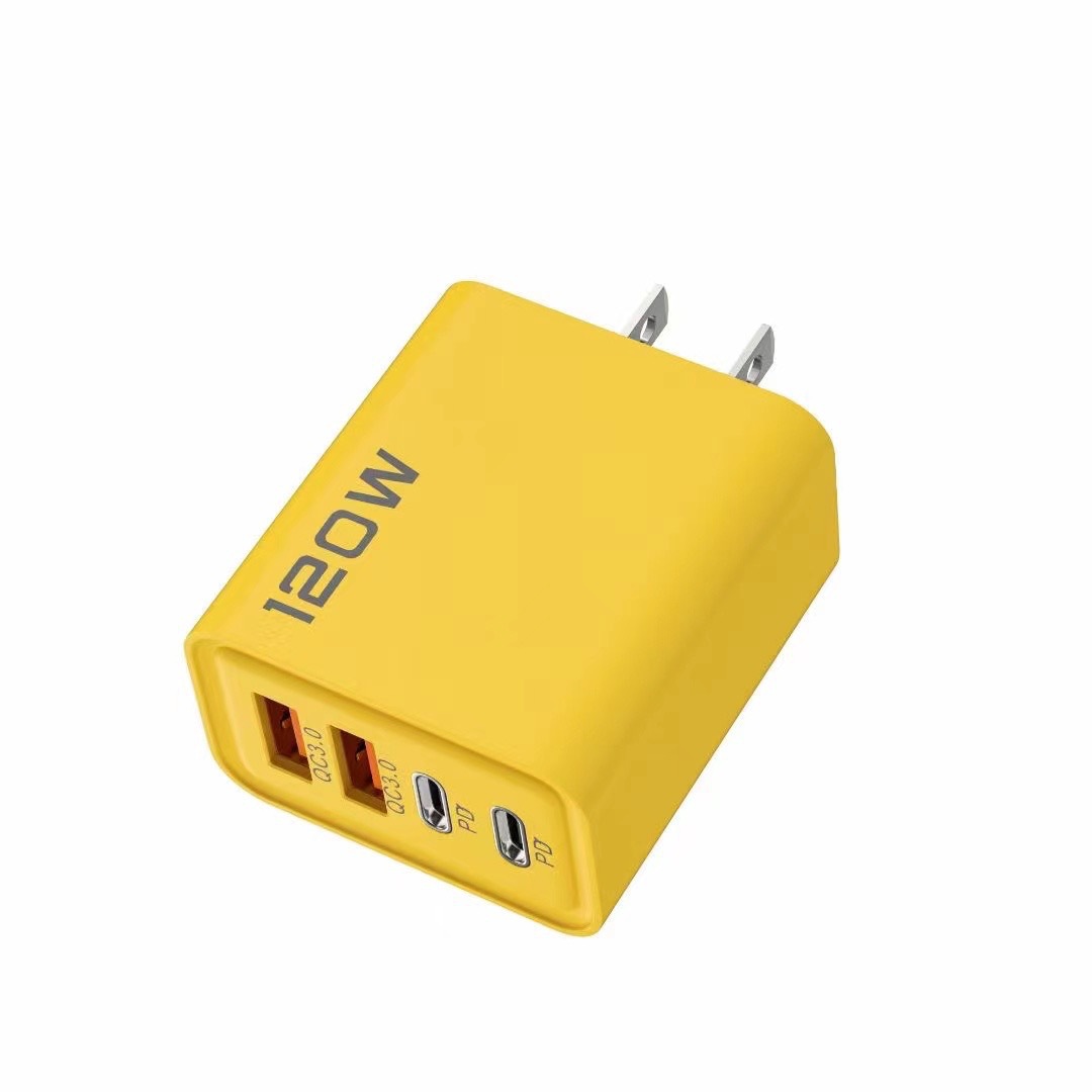 20W Dual PD+Dual USB Charger for Apple 15 Huawei Phone Dual Type-C Smart Fast Charging Head