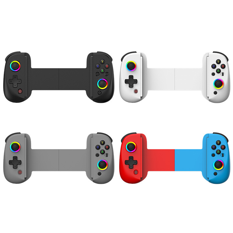 D8 Tablet Stretch Controller iOS Android Streaming Game Stretch Bluetooth Controller RGB Holographic Hall Joystick