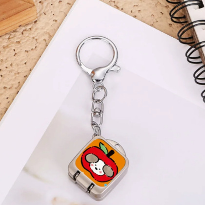 Cute Cartoon Mini Nail Clipper Portable Foldable One-Press Open Keychain