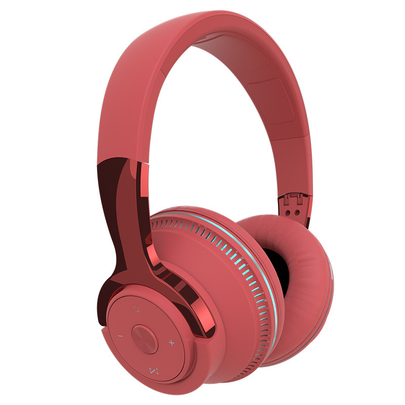 New Private Mold H2 Glowing Over-Ear Bluetooth Headphones Wireless Gaming Full-Enclosure Cat Ear Earmuff