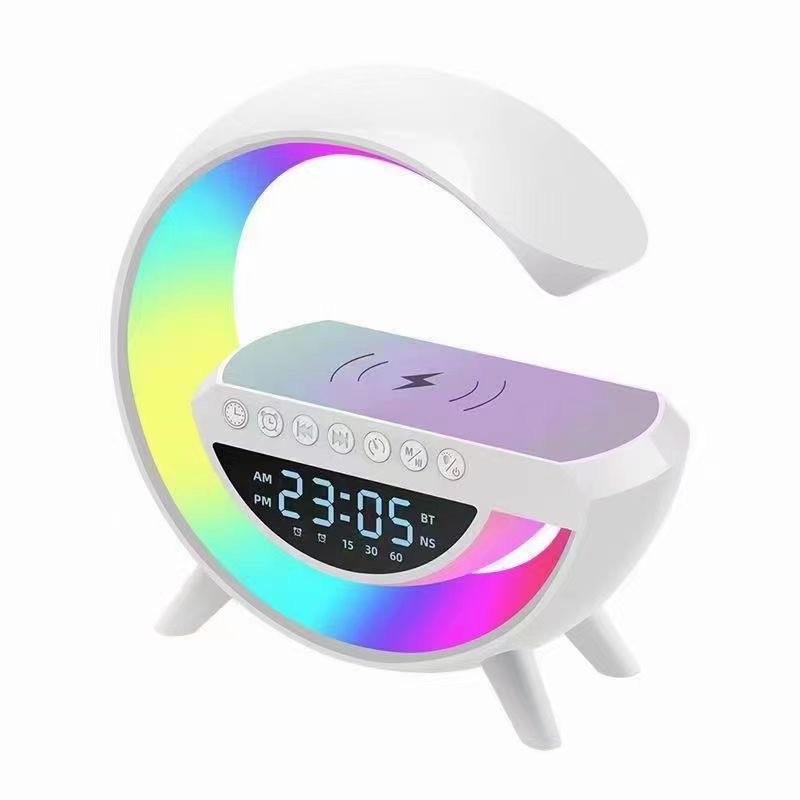 3401 Bluetooth audio small night light colorful with alarm clock smart desktop multifunctional wireless charging speaker
