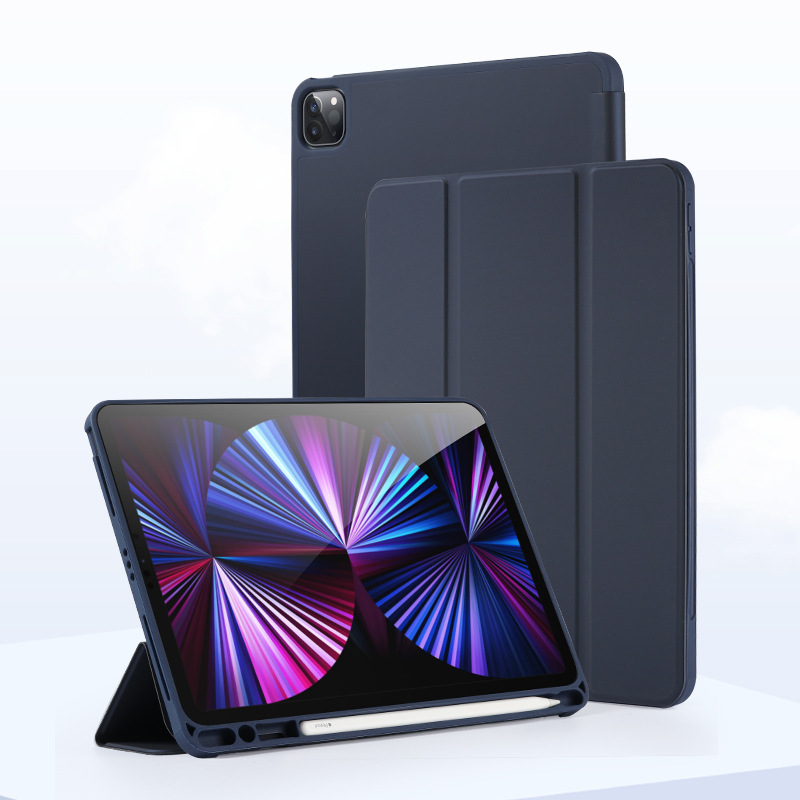 Compatible 2025 11 Inch 10.5 with Pen Slot Air4 Tablet iPad 10.2 Silicone 9.7 Soft Case Bottom Protective Case