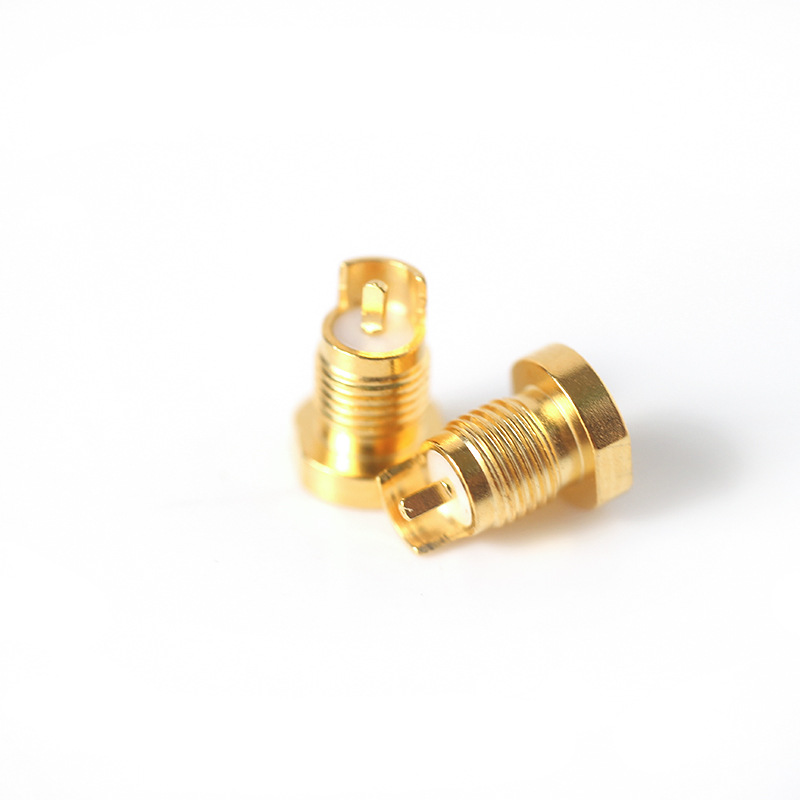 Universal Shure Pin Socket Female MMCX Pure Copper Gold-plated Built-in Thread