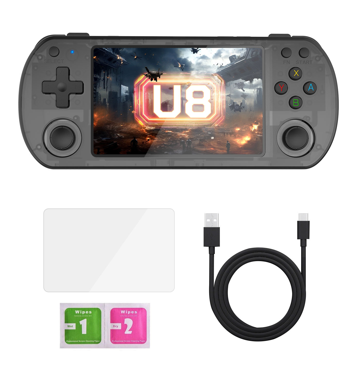 U8 open-source handheld game console 64/128G 4.0-inch IPS screen Linux system portable