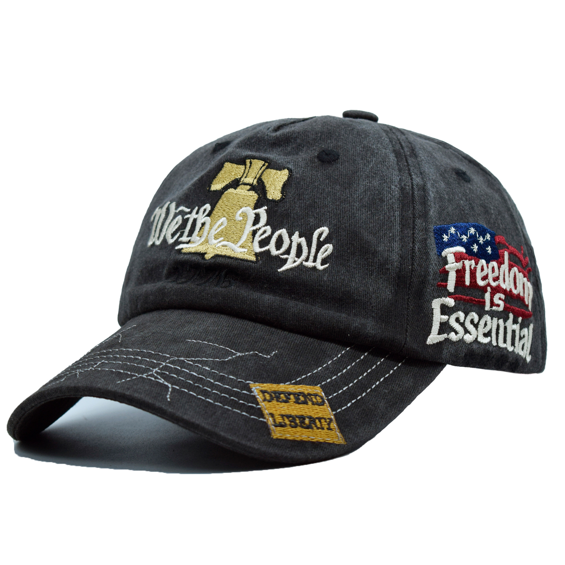Embroidered WE THE PEOPLE US 250th Anniversary Hat US250th Memorial Baseball Cap