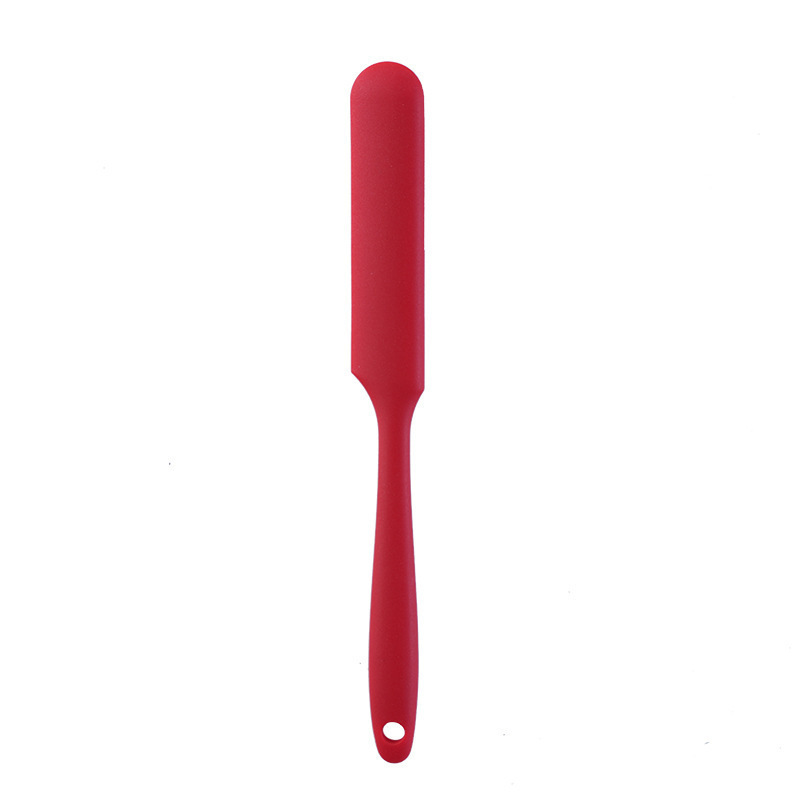Long silicone spatula, 7 colors available, baking cream tool, food-grade high-temperature resistant, integrated molding