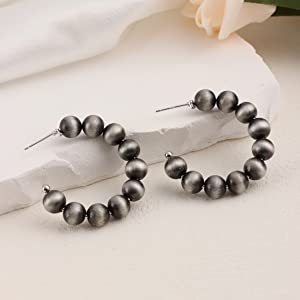 Navajo Western Style Pulled CCB Necklace Bracelet Earring Set Jewelry