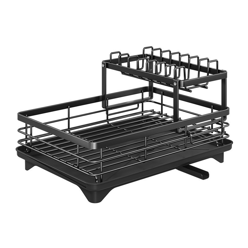 Kitchen Shelving Unit, Dish Rack, Multi-Tiered Bowl and Chopstick Holder, Drain Rack, Sink Dish Rack, Tableware Storage Box