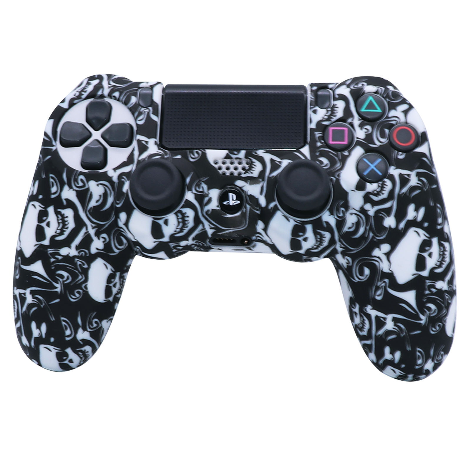 New PS4 silicone case PS4 controller silicone case camouflage silicone case protective case spray paint feel watercolor case