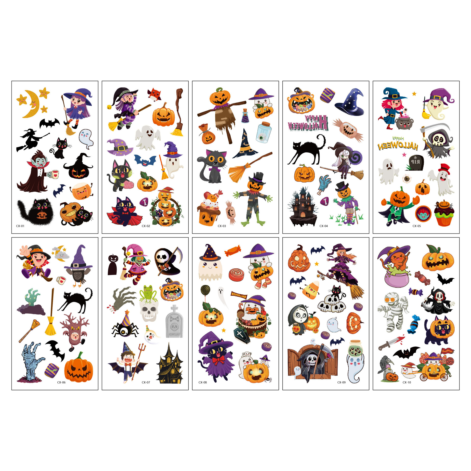 New Children Cartoon Tattoo Sticker Sticker Unicorn Dinosaur Mermaid Festival Tattoo Sticker