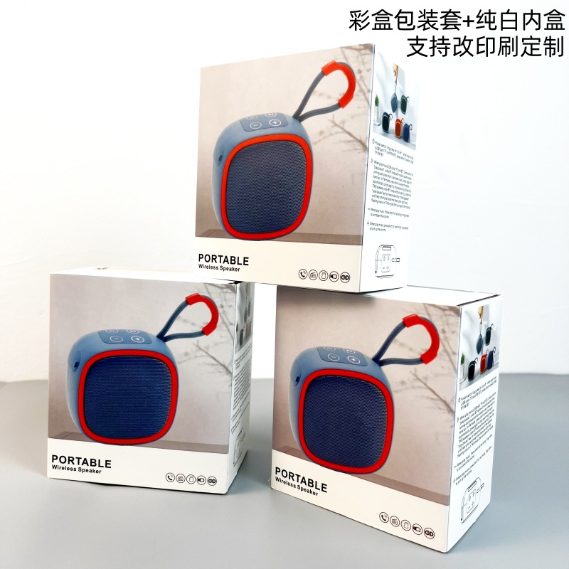 New Bluetooth speaker small steel cannon portable gift card small audio outdoor mini wireless Bluetooth speaker