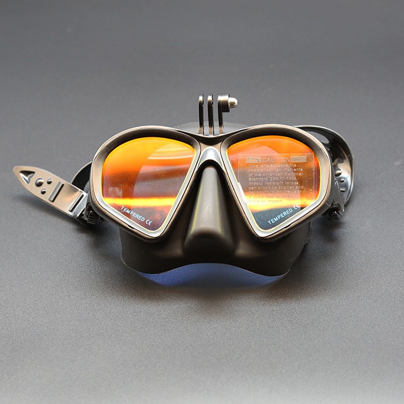 Exclusive professional low-volume free diving mask for men and women, snorkeling equipment, swimming goggles with prescription