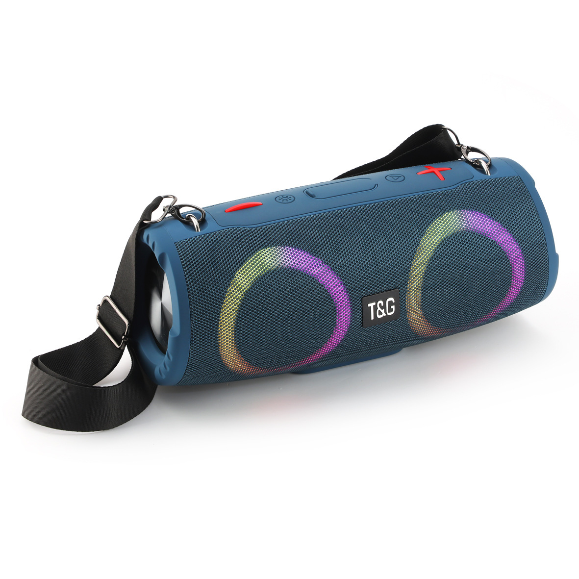TG676 Dual Channel High Power Stereo Ultra Bass Shoulder-Mounted Battle Drum Bluetooth Wireless Speaker TG New