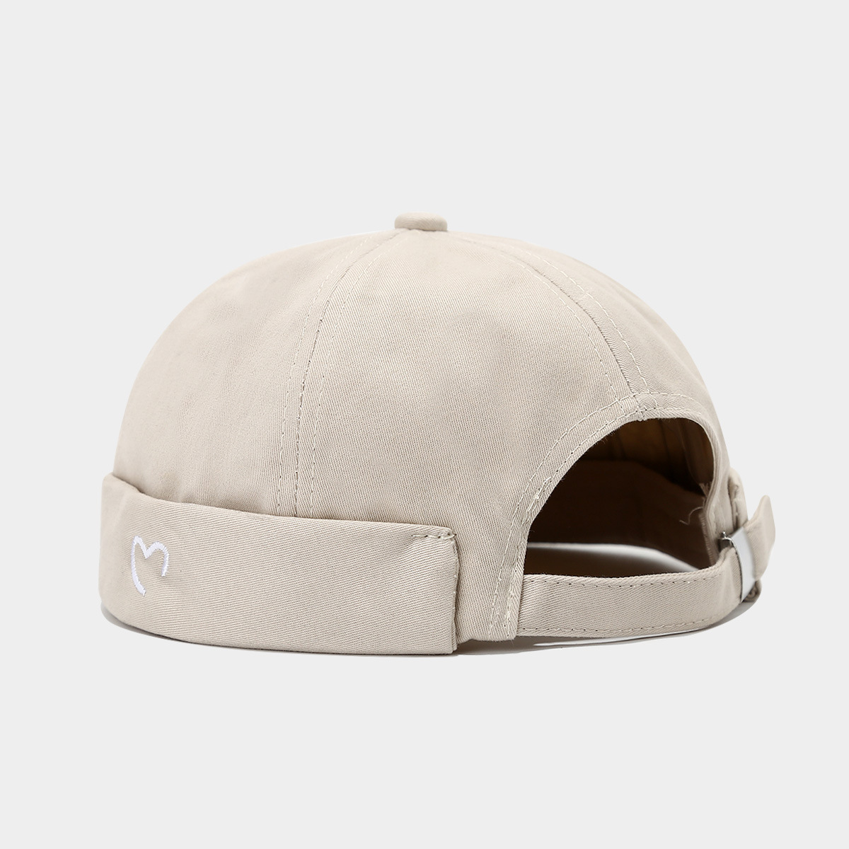 New Mountain Peak Embroidery Landlord Cap for Men, Round Top Hip-Hop Street Dance Cap, Women's Street Skull Cap