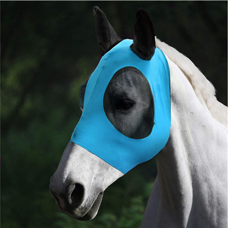 Best Selling Equestrian Horse Face Mask Mosquito Proof Fly Proof Insect Proof Elastic Horse Mask