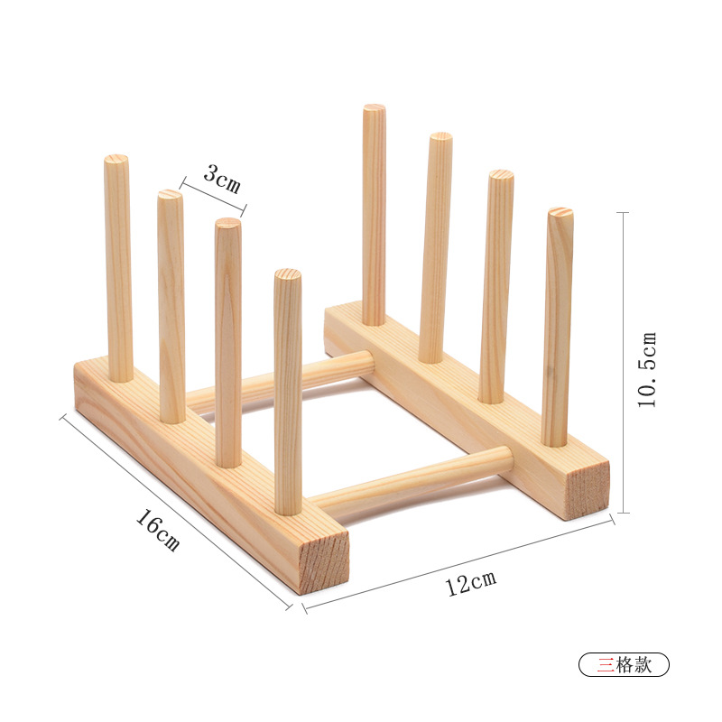 Wooden drying rack, kitchen dish rack, cup rack, commercial tea cake display storage rack, customizable