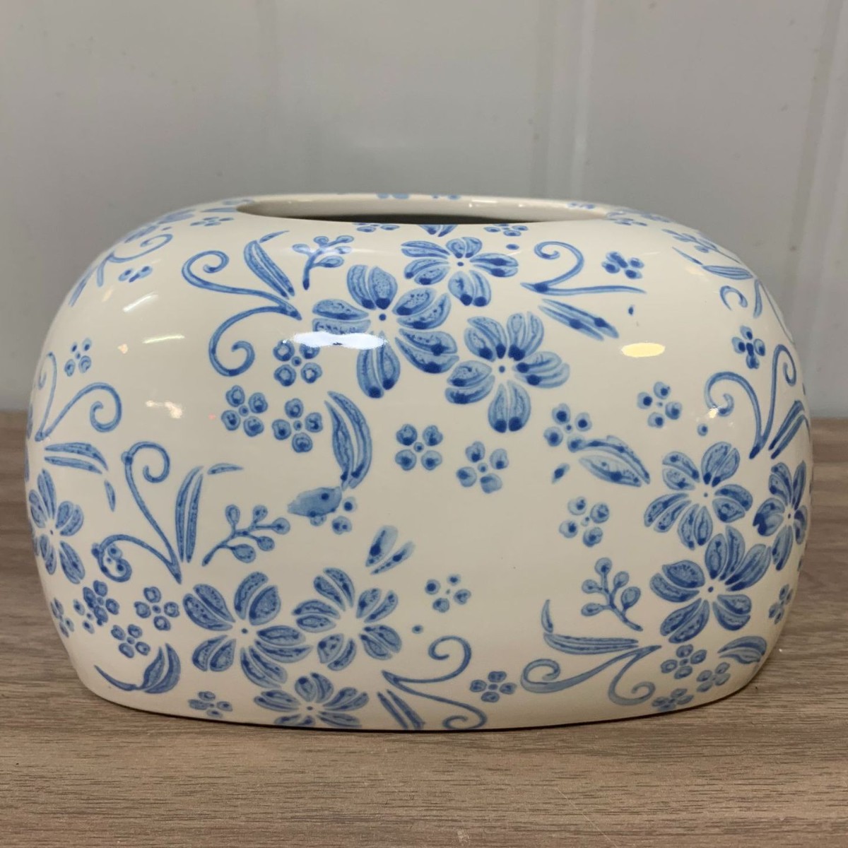 Chinese Countryside Ceramic Household Tissue Box European Style Living Room Dining Room Decorative Tissue Box Napkin Tissue Box