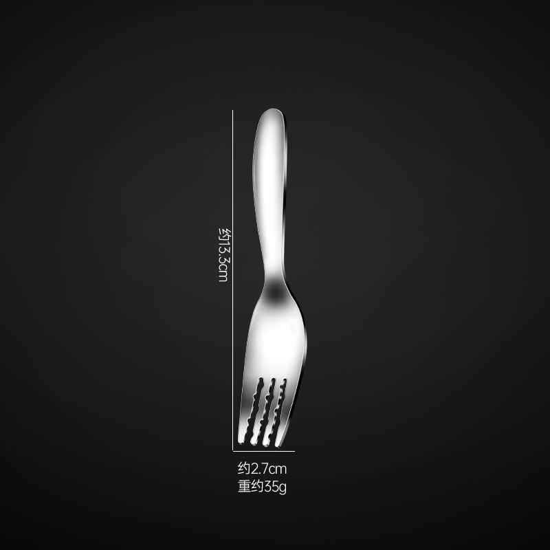 316L portable cutlery set cartoon spoon fork chopsticks three-piece student outdoor portable picnic spoon chopsticks