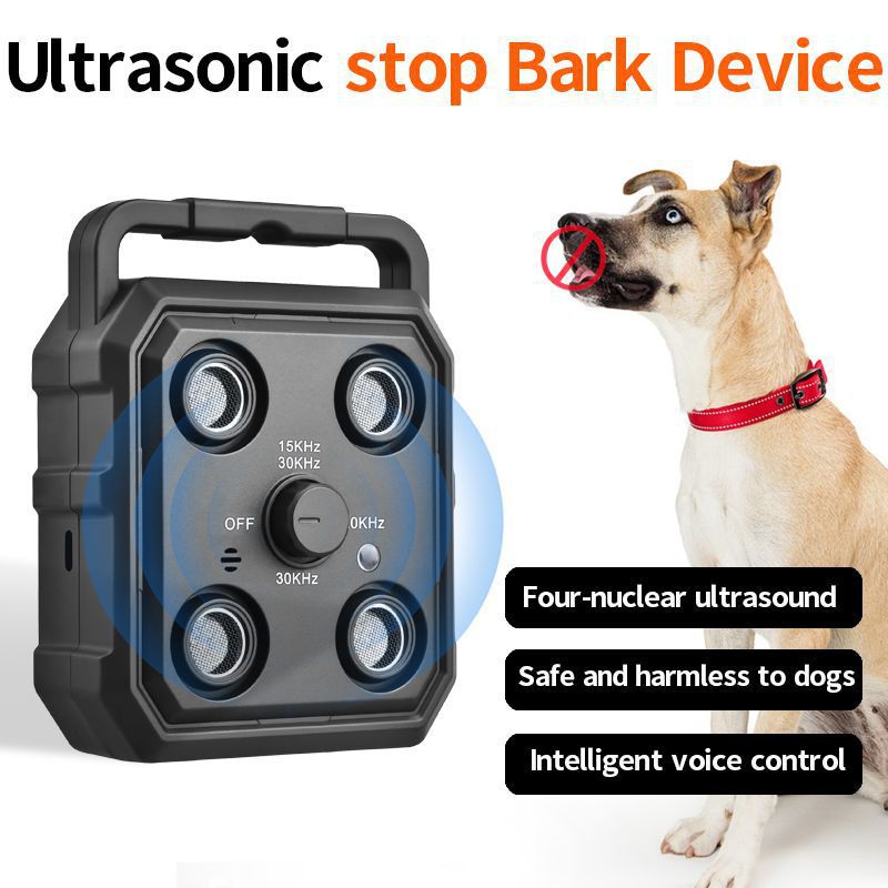 New Ultrasonic Bark Stopper Dog Trainer Automatic Sound Control Anti-Bark Pet Training Supplies