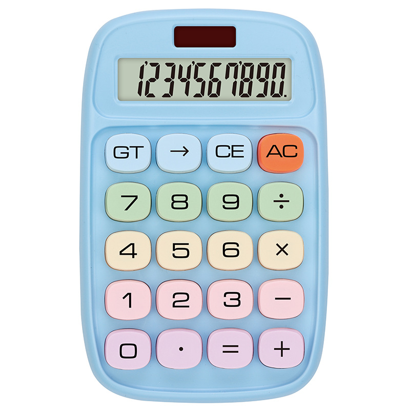 New calculator dopamine true solar macaron color 12-digit student office calculator