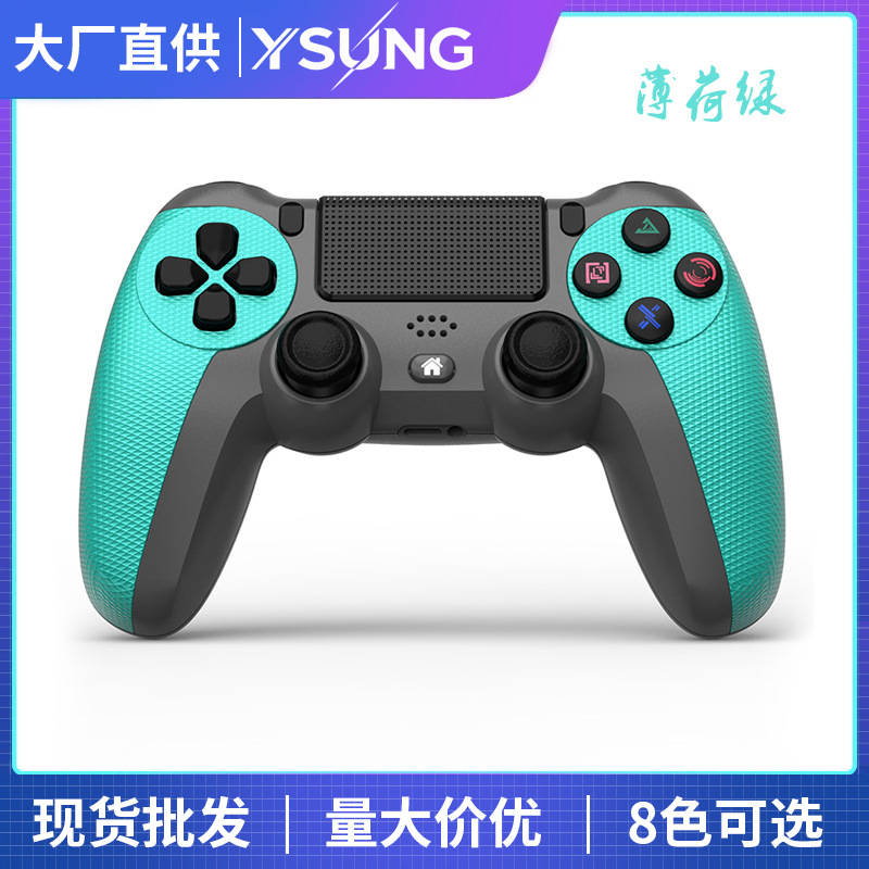 Private Mold P4 Six-Axis with Light Bar Gyroscope Dual Vibration Bluetooth Game Controller P4 Pro Wireless Game Controller