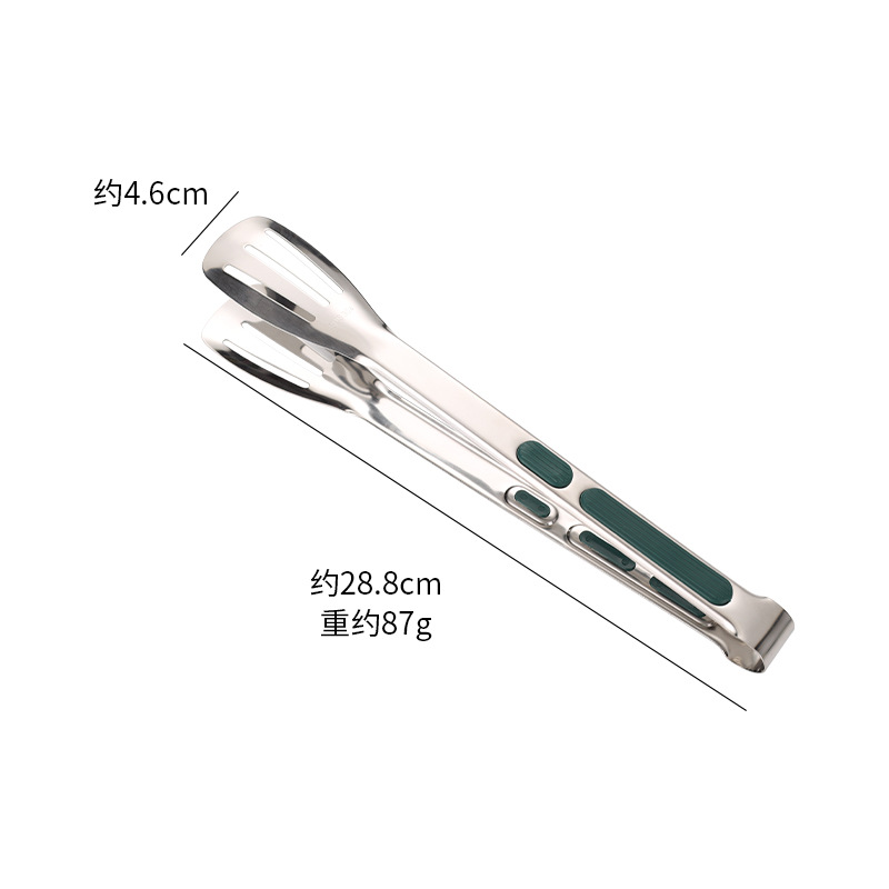 304 thickened stainless steel food clip, anti-scald steak clip, food clip, commercial barbecue grill bread cake clip