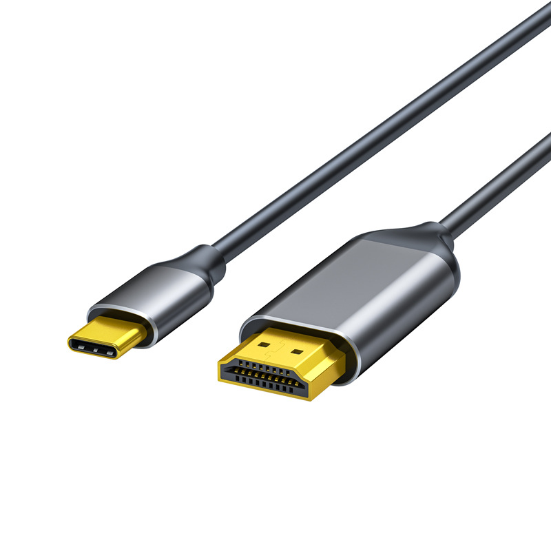 USB-C to HDMI cable Type-C to HDMI HD conversion cable screen mirroring cable Type-C to HDMI connection cable 4K