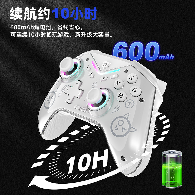 Switch Controller Black Myth Wukong NS Dual Hall Joystick RGB Light Vibration Six-Axis Macro Programming Private Mold