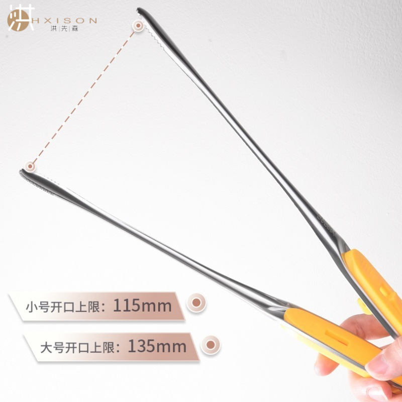 304 stainless steel food tongs, household multifunctional camping barbecue tongs, steak tongs, bread tongs, food tongs