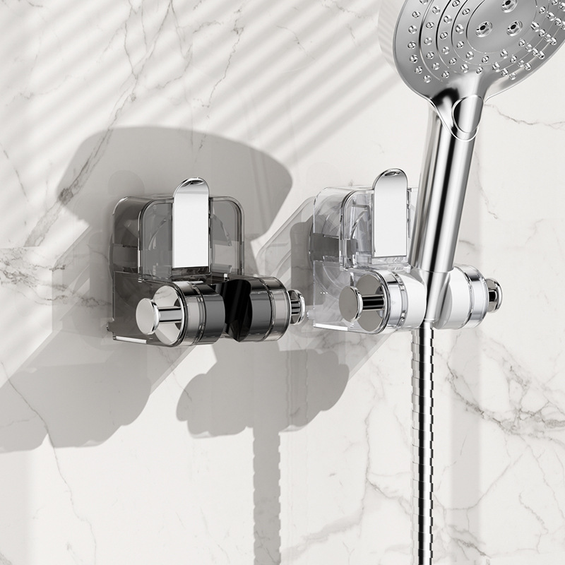 Suction Cup Shower Head Holder, Wall-Mounted Shower Head Bracket Without Drilling, Adjustable Children's Shower Head Holder