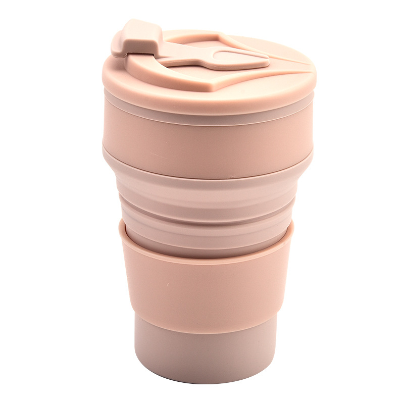 Silicone Water Cup Outdoor Portable Cup Folding Travel Telescopic Cup Foldable