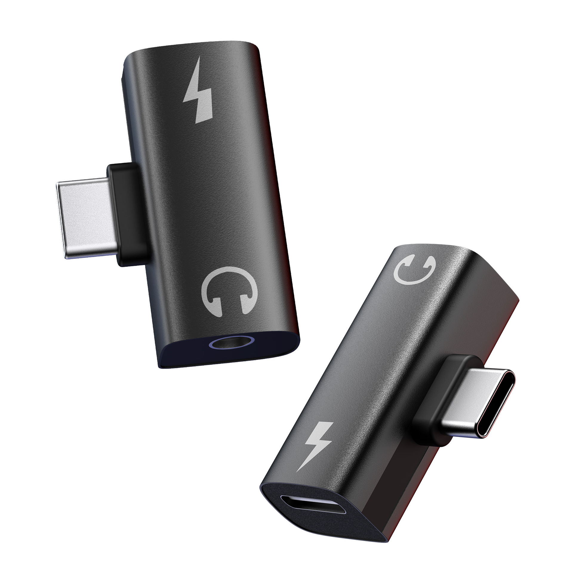 Meta Quest 3S 2-in-1 Audio Adapter T-shaped Dual Lightning Charging Headphone Adapter