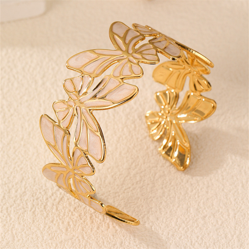 Street Snap Wide Irregular Bracelet Women's Open Hand Accessory