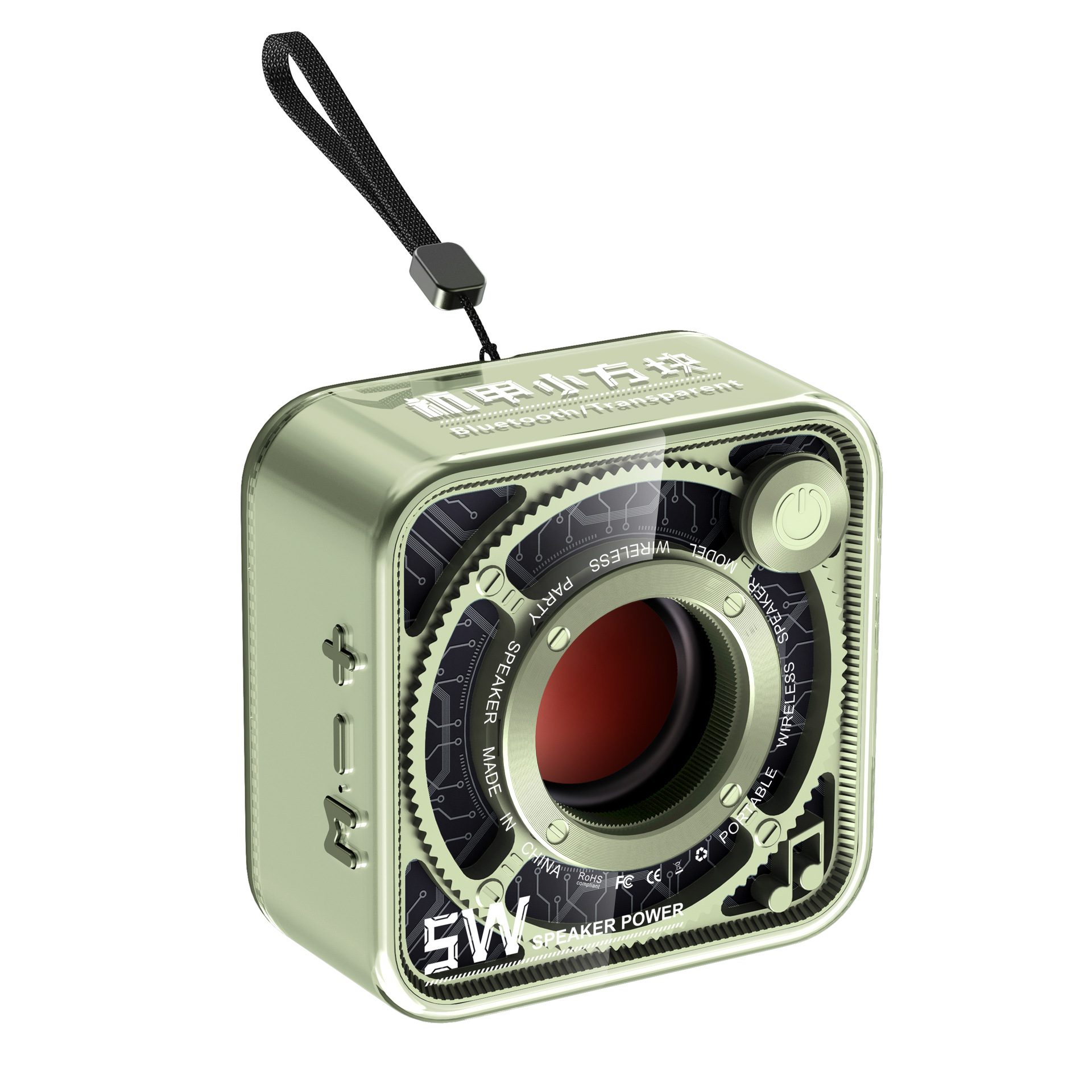 DW12 Mecha Bluetooth Speaker Series Portable Subwoofer Speaker Card Small Speaker Gift Mini Mecha Style