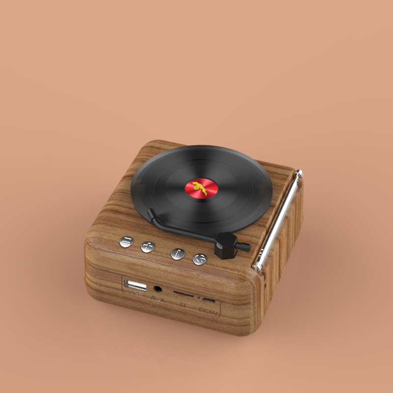 Atomic Vinyl Record Bluetooth Speaker Gramophone Bluetooth Audio Radio Gift