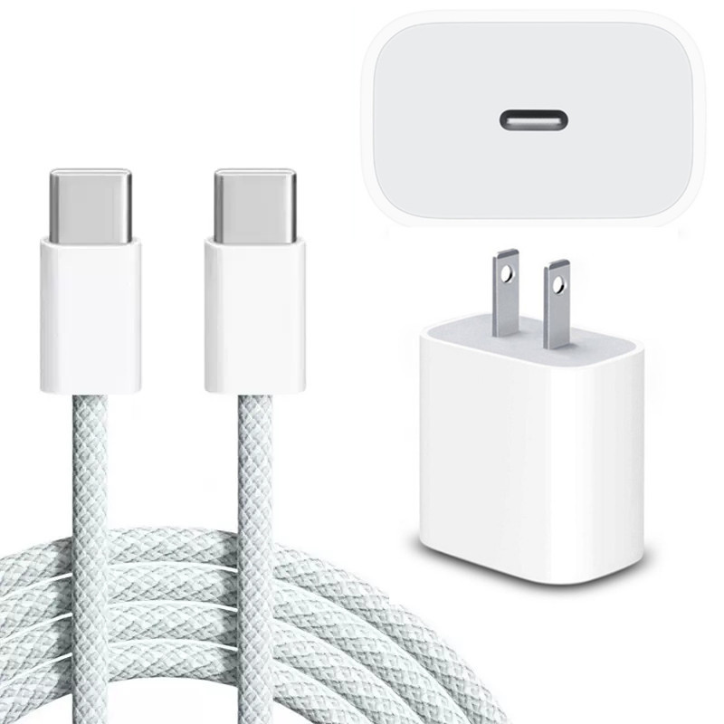 For iPhone15ProMax fast charging braided data cable dual Type-c cable Apple 35W charger PD