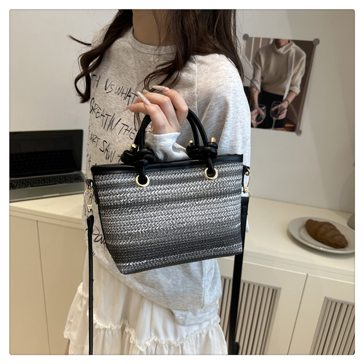 Fashionable Bag Women 2026 New Bohemian Style Single Shoulder Crossbody Bag Rainbow Strip Handbag
