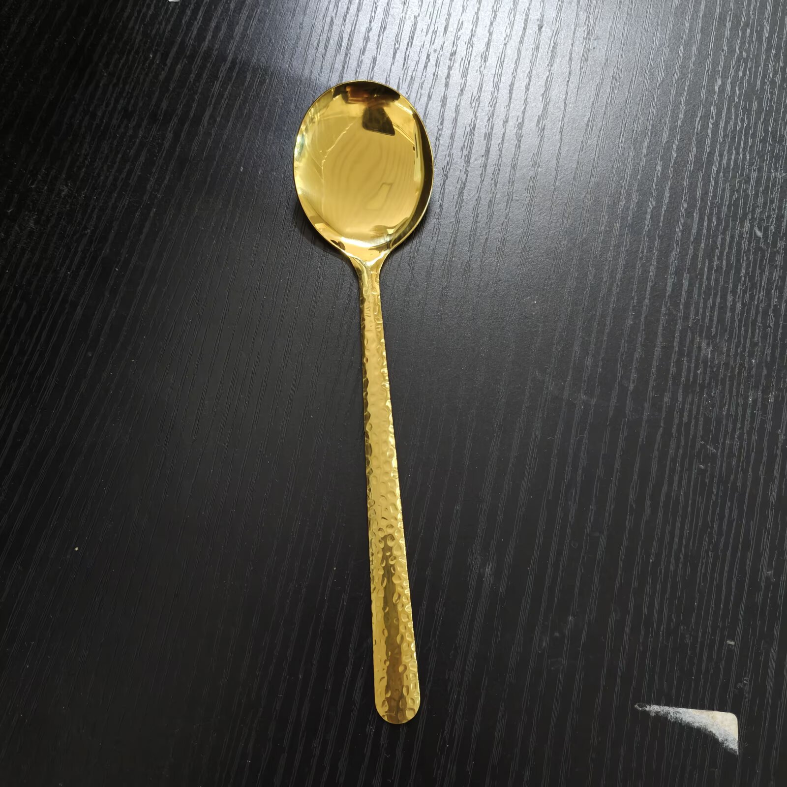 Stainless Steel Spoon Western Restaurant Long Handle Dessert Spoon Coffee Spoon Household Round Head Rice Spoon Large Soup Spoon Tableware