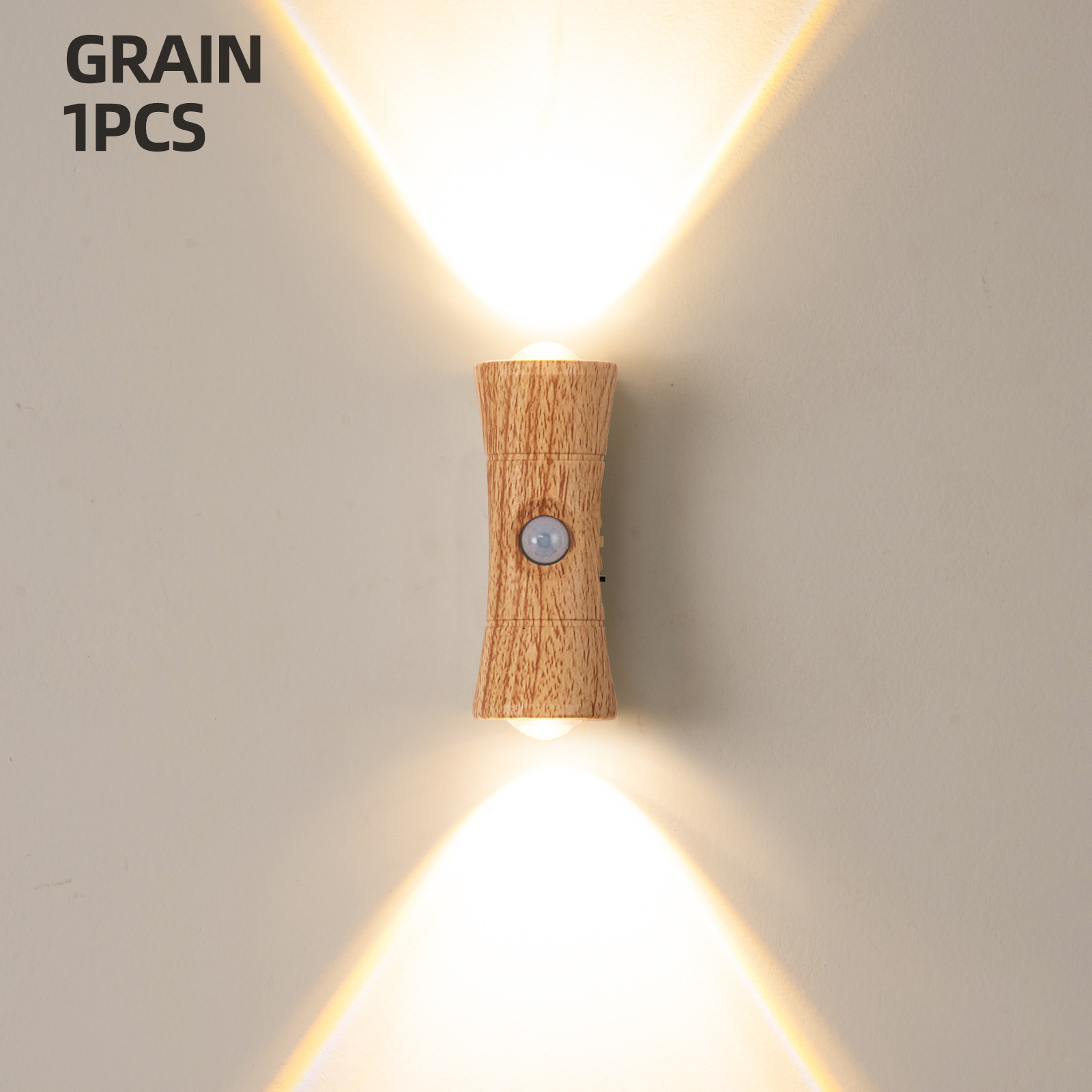 LED No Drilling No Wiring Magnetic Human Body Induction Wall Light Charging Bedroom Bedside Atmosphere Night Light