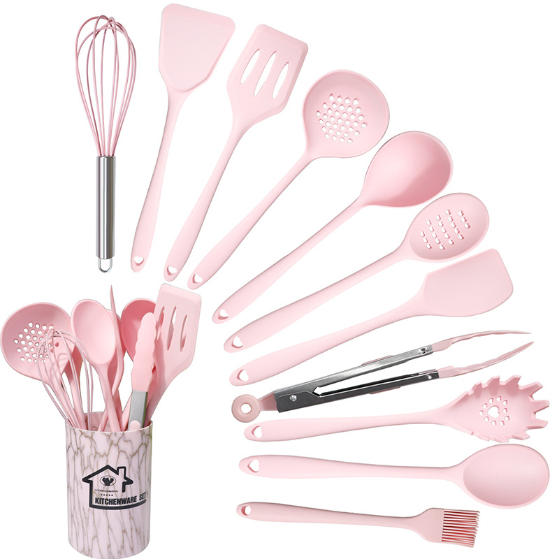 Silicone Spatula and Soup Spoon 22-Piece Set Non-Stick Silicone Spatula Food Grade High Temperature Resistant Silicone Kitchenware Set
