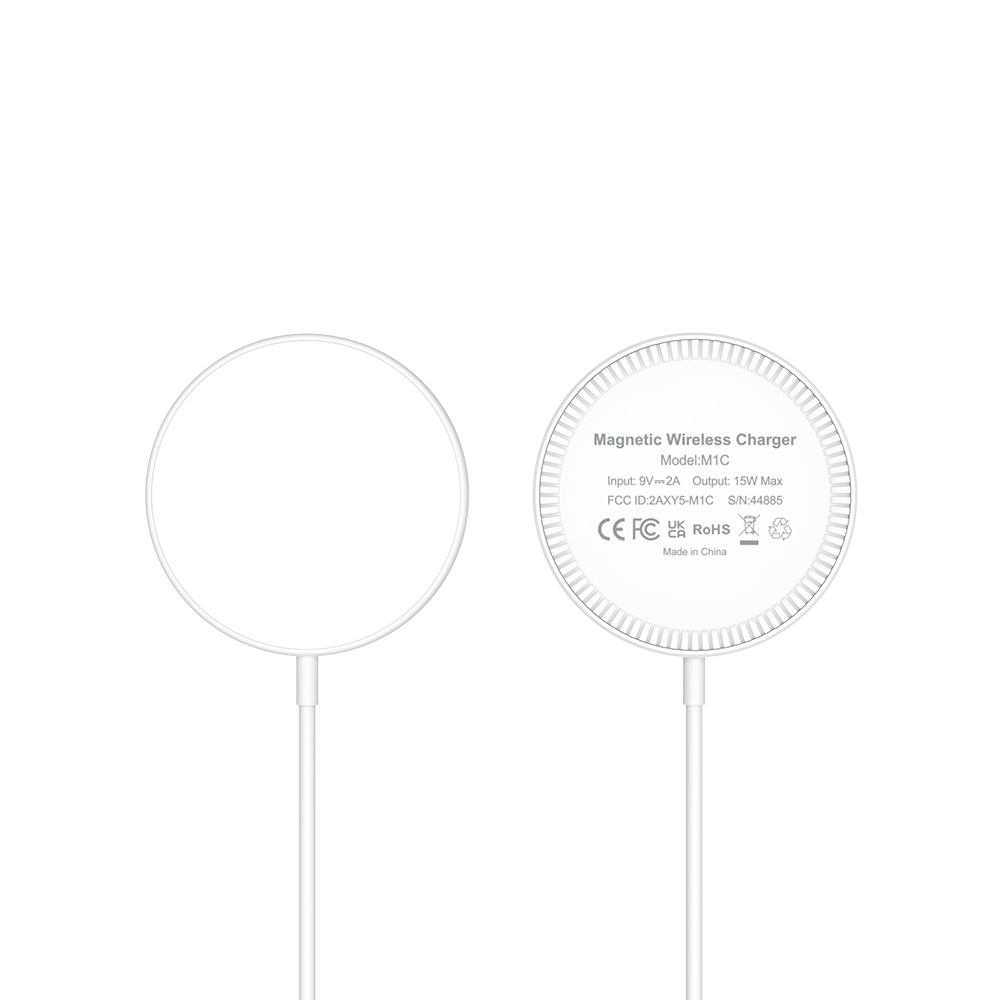 Qi2 certified wireless charger magnetic single stand aluminum alloy high quality liquid silicone 15W magnetic wireless charger