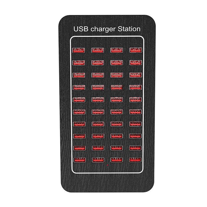 200W desktop charger fast charging 5V2.4A multi-port power adapter 40-port USB charging station