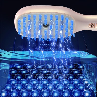 EMS Red Blue Light Electric Massage Comb Minoxidil Meridian Hair Growth Essential Oil导入 Nano Spray Scalp Applicator
