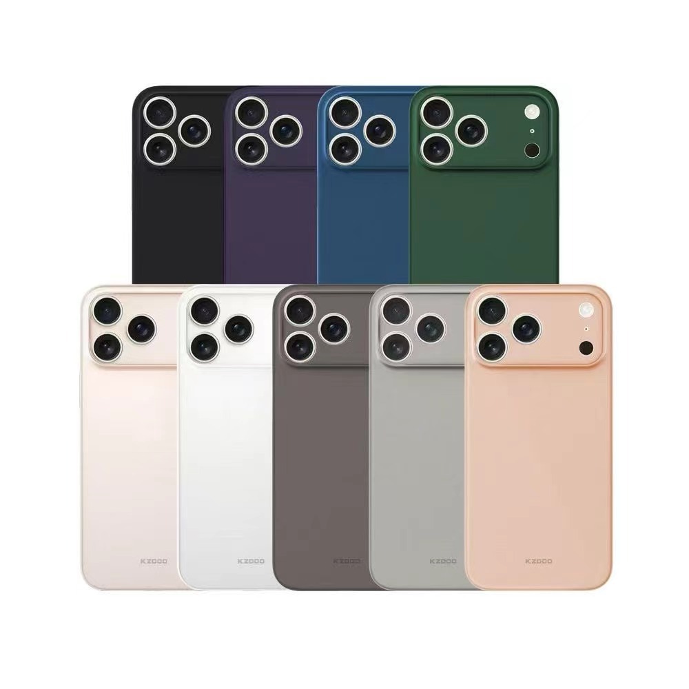 For iPhone 17 Air Lightweight Orange Case Apple 17 Pro Max Translucent Matte Frosted PP Phone Case