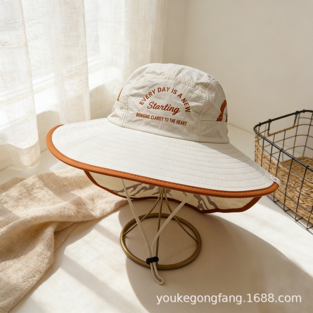 Spring New Children's Hat Girls Outdoor Quick Dry Sun Protection Sun Hat Baby Girl Wide Brim Hollow Top Sun Hat