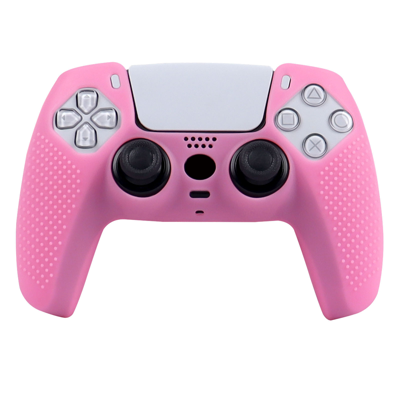 PS5 game controller silicone case with anti-slip dots ps5 single color with dots protective case solid color silicone controller case