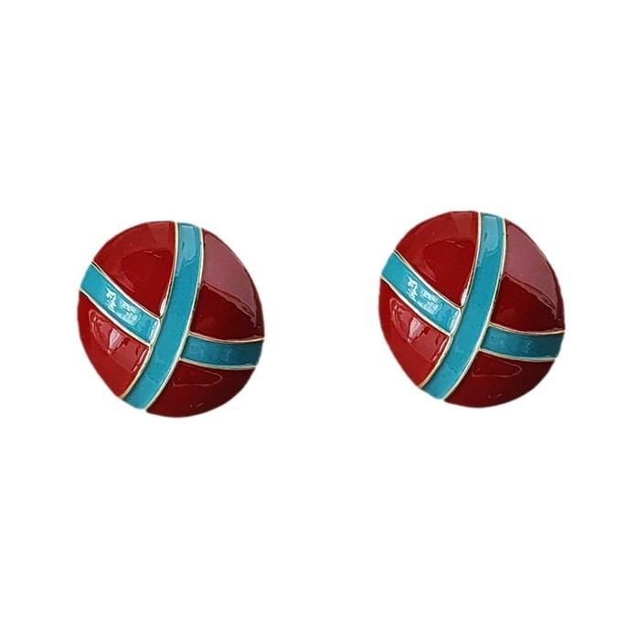Vintage style elegant silver-plated needle earrings heavy work exaggerated earrings