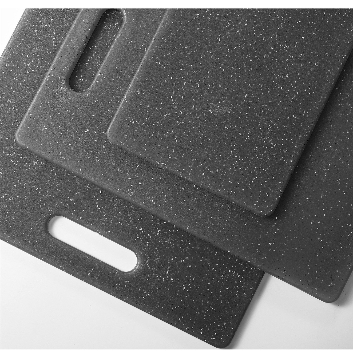 Marble-like Cutting Board PP Plastic Chopping Board Kitchen Three-Piece Set Classified Double-Sided Cutting Board