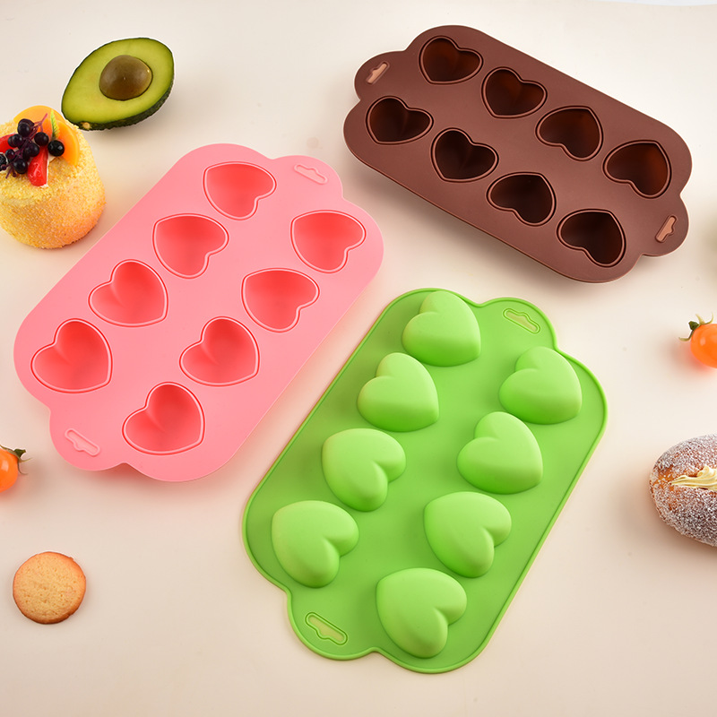High temperature resistant silicone baking cake mold love swan chocolate pastry baking mold DIY baking tool