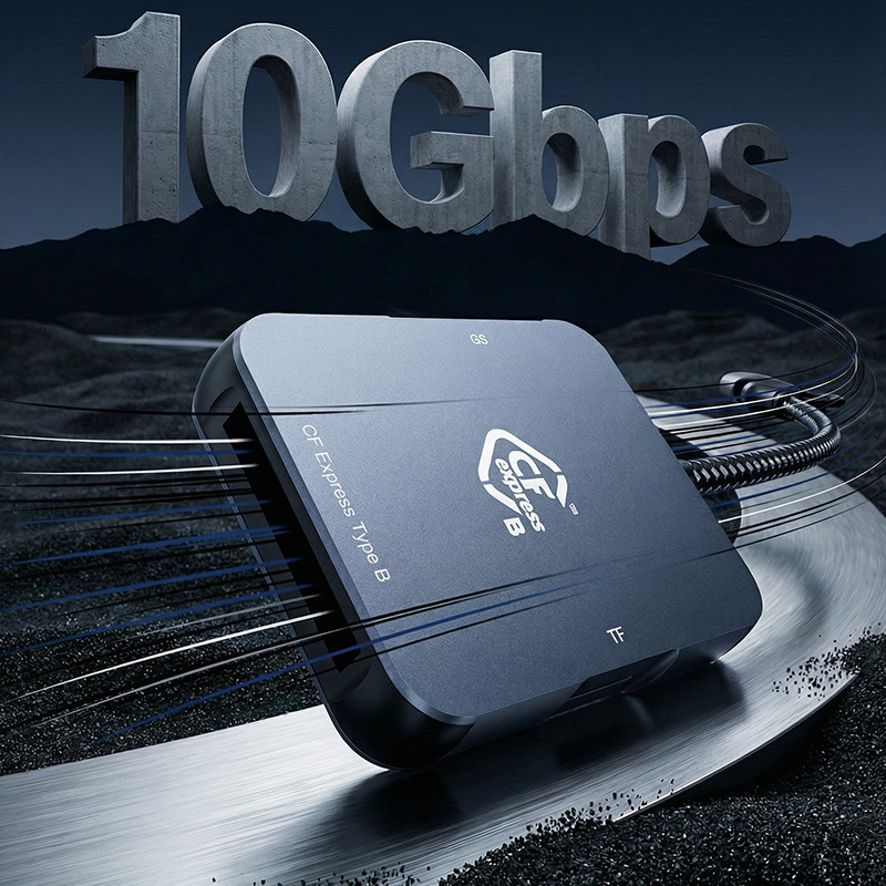 USB 3.2 Gen2 10Gbps High-Speed 2-in-1 Card Reader CFexpress Type B/SD Card Reader